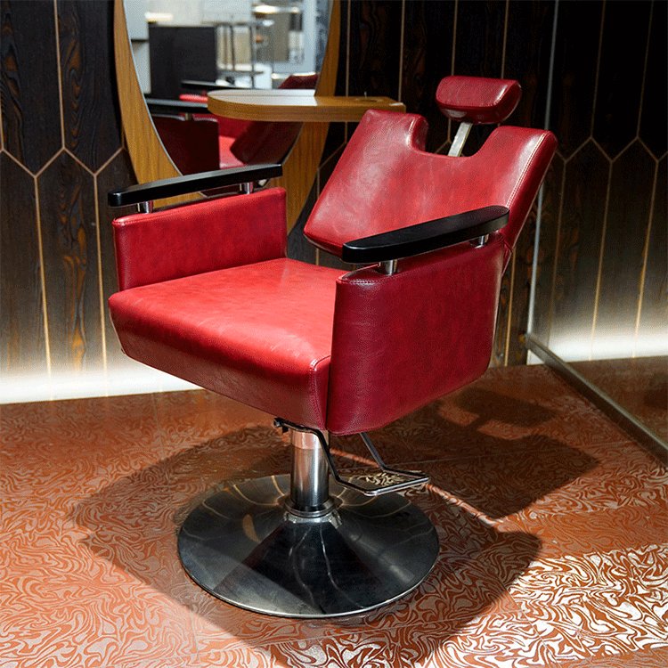 Vantervi High Quality Full Leather Red Vintage Barber Chair For Hair Salon Hot Sale Shop