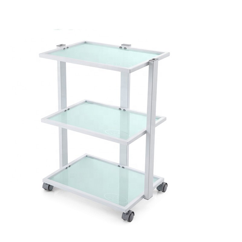 USA tool cabinet glass moving beauty salon drawer trolley with 2 color in stock