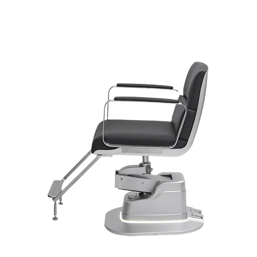 Wholesale Professional Men All Black Barber Chair Frame Electric Pump Salon Hairdressing Barber Chairs