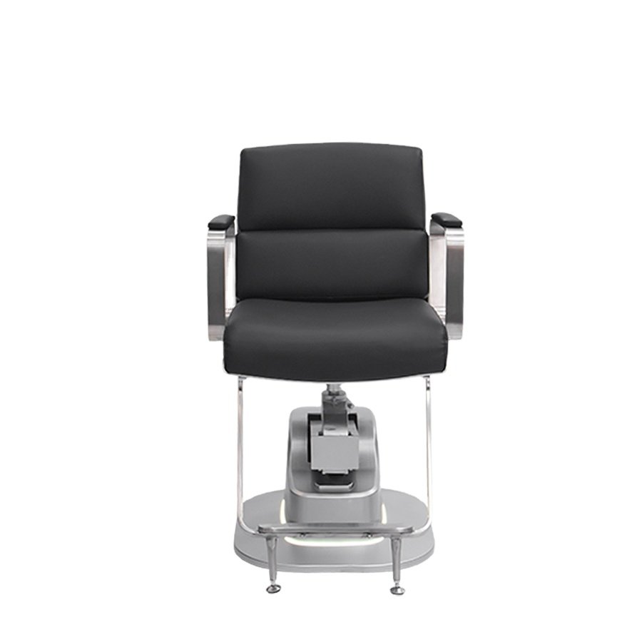 Wholesale Professional Men All Black Barber Chair Frame Electric Pump Salon Hairdressing Barber Chairs