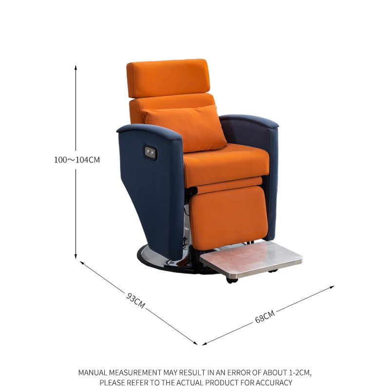 Creative design reclining electric styling salon chair hydraulic pump adjustable barber chair for barbershop LF14