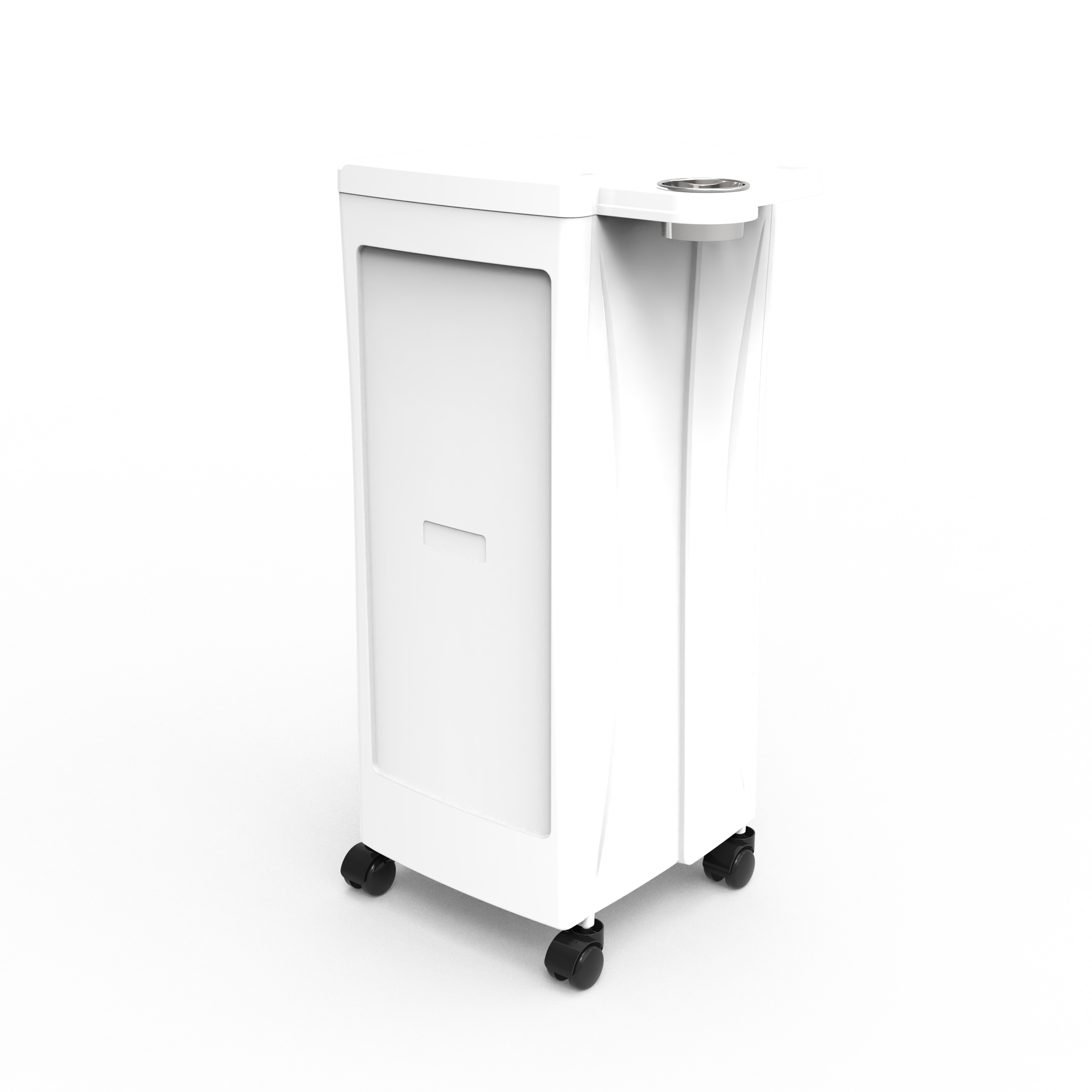 Kingwin Beauty Tool Cart White Professional hair salon trolley cart