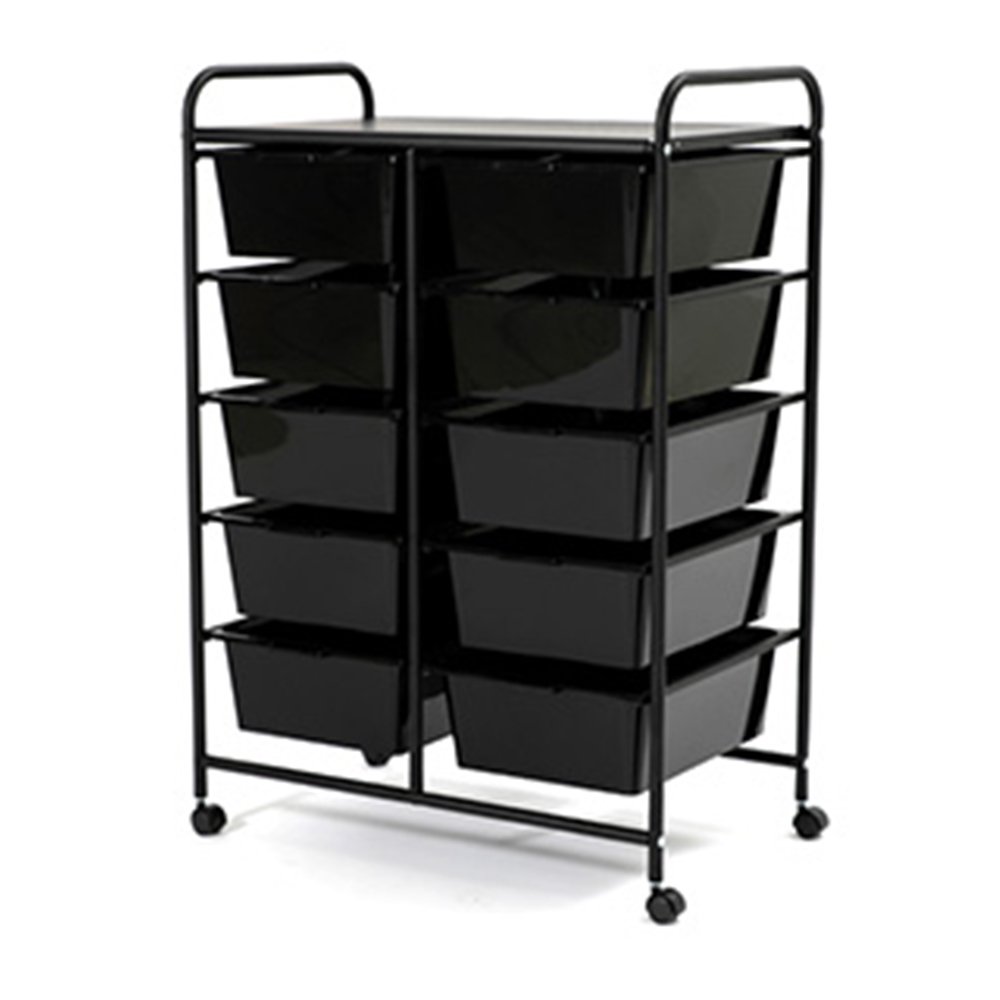 Beauty Salon Rolling Trolley Organizer Cart with Drawer LV-C2W10