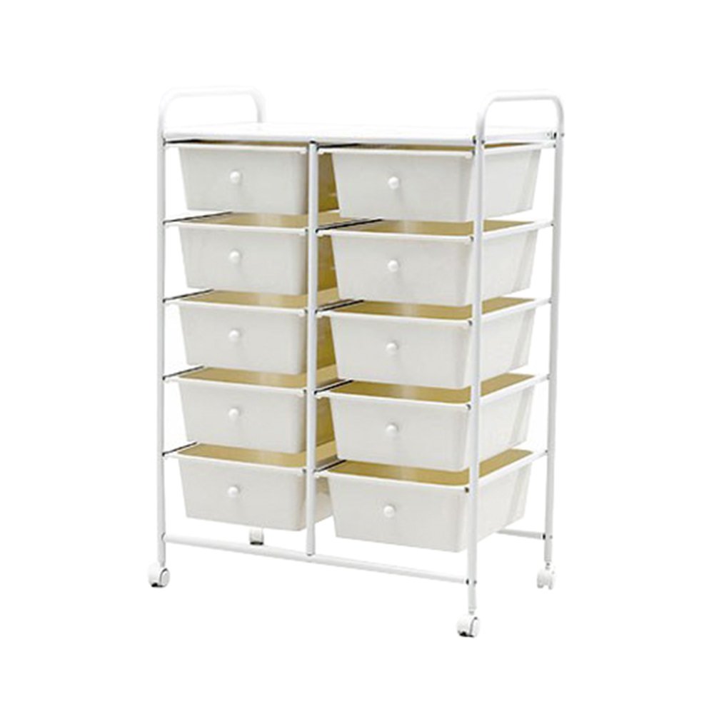 Beauty Salon Rolling Trolley Organizer Cart with Drawer LV-C2W10