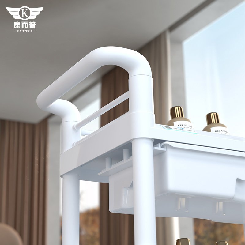 High Quality Three Layer ABS Beauty salon trolley Manufacturers Direct Silent Universal Wheel salon Furniture Equipment trolley