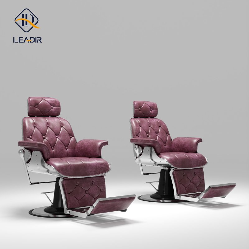 Leadir Wholesale Hairdressing Hair Reclining Hydraulic Vintage Shop Salon Furniture Beauty Salon Styling Barber Chair