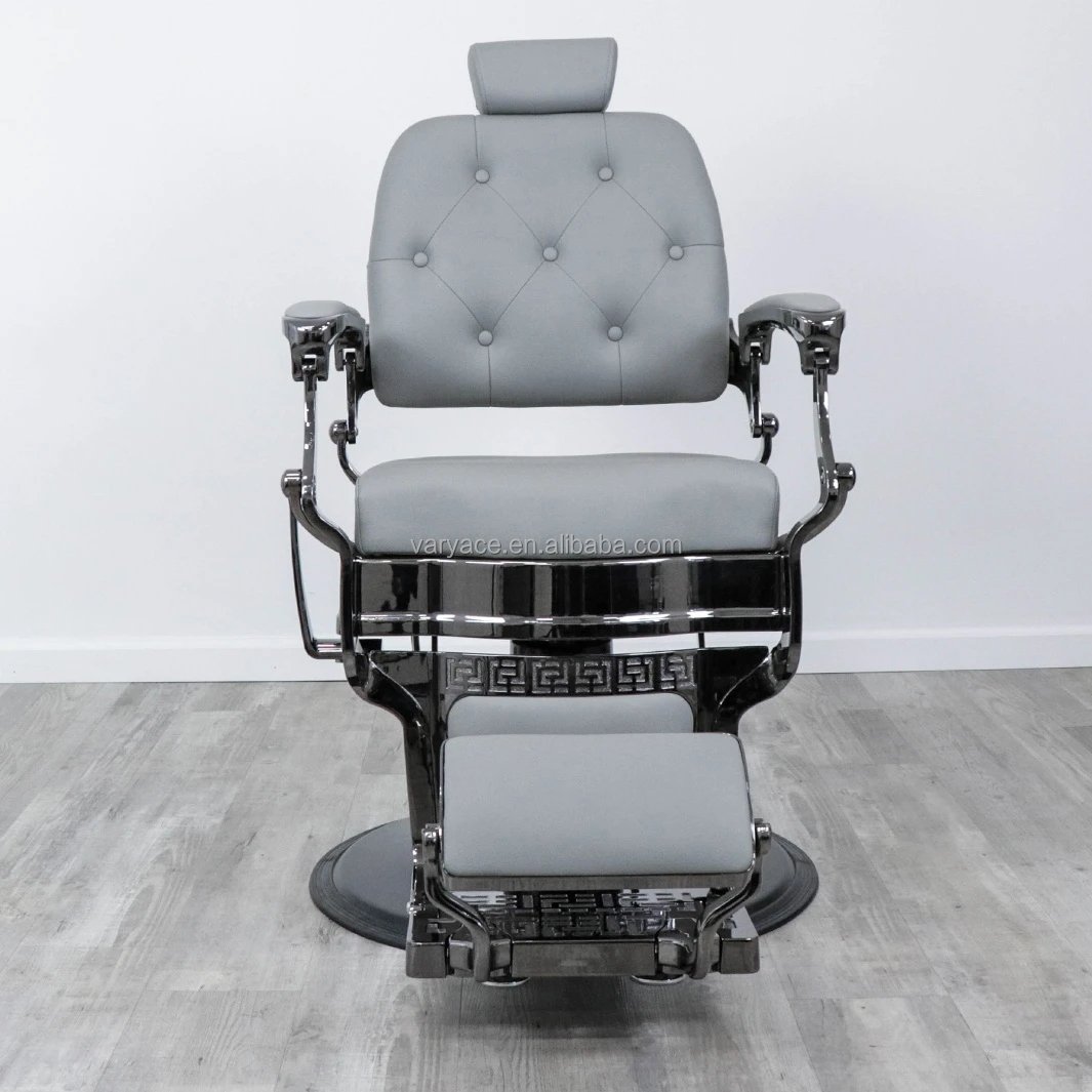 Gray swivel barber chair custom barber chair men's shaving chair
