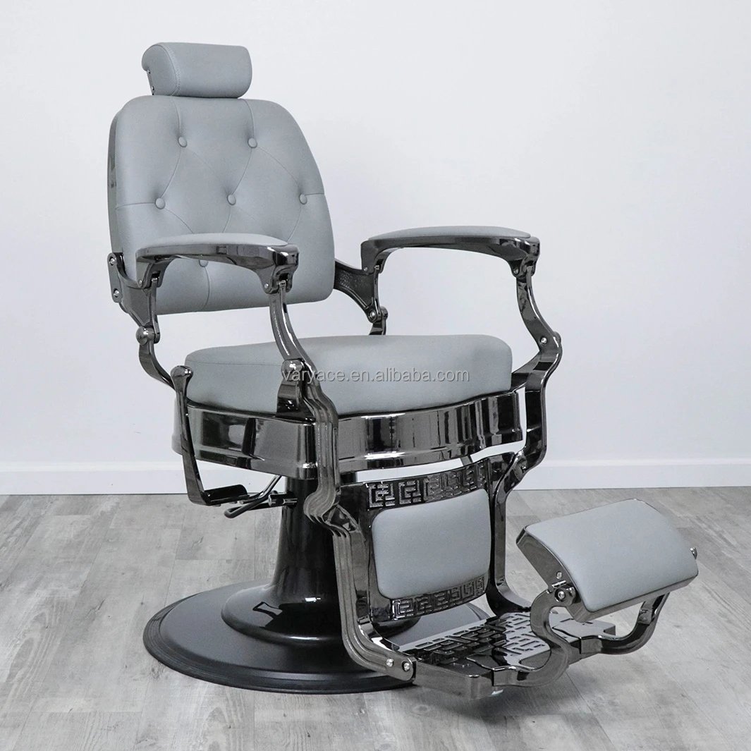 Gray swivel barber chair custom barber chair men's shaving chair