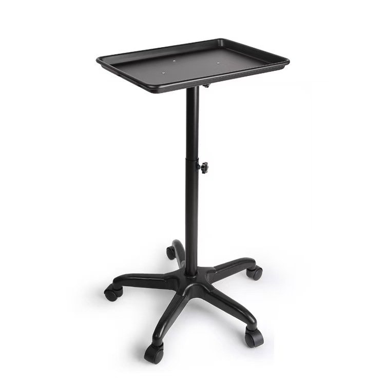 Factory Wholesale Most Popular Portable Beauty Hair Salon Rolling Tray Black Salon Carts Tray