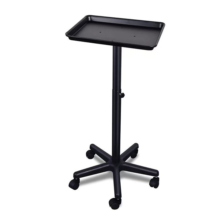 Factory Wholesale Most Popular Portable Beauty Hair Salon Rolling Tray Black Salon Carts Tray