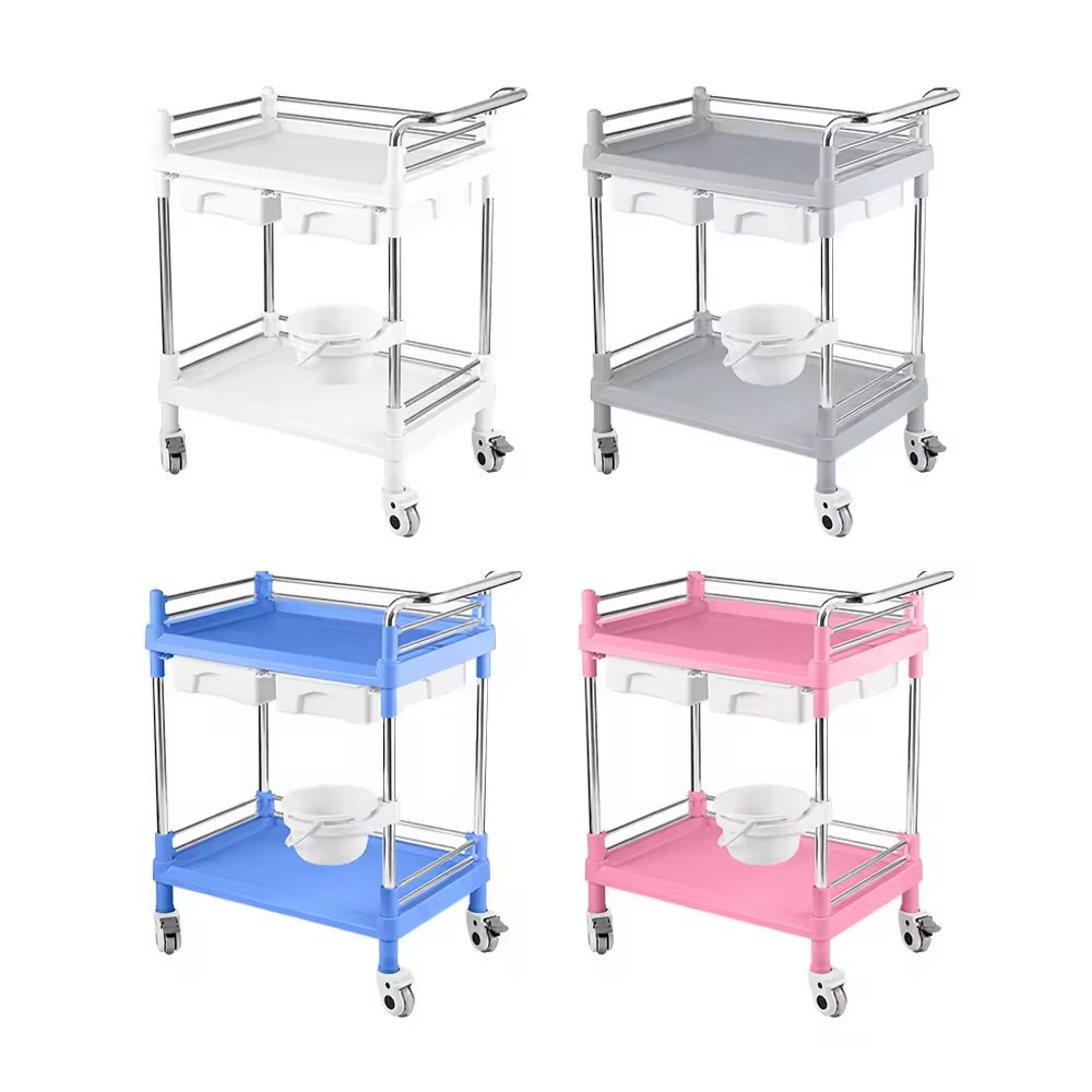 Abs Infusion Pump Mobile Medical Trolley Roll Stand Carts Beauty Salon Hospital