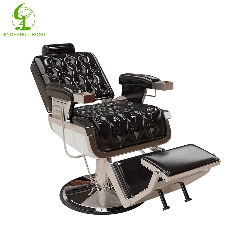 JINCHENG Lifting Swivel Beauty Hairdressing Armrest Salon Furniture Barber Chair Factory Custom Retro Multi-function 1 Set