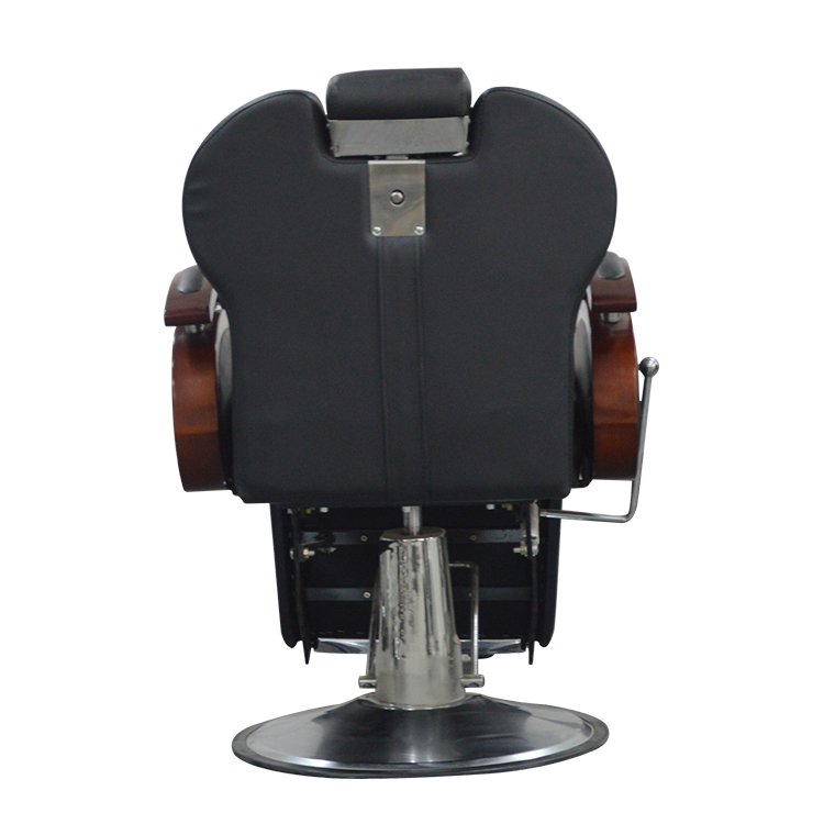 Cheap Reclining Hydraulic Pump Barber Chair Black Color Wood Styling Chair Hairdressing Professional Hrydraulic Pump 3 Years