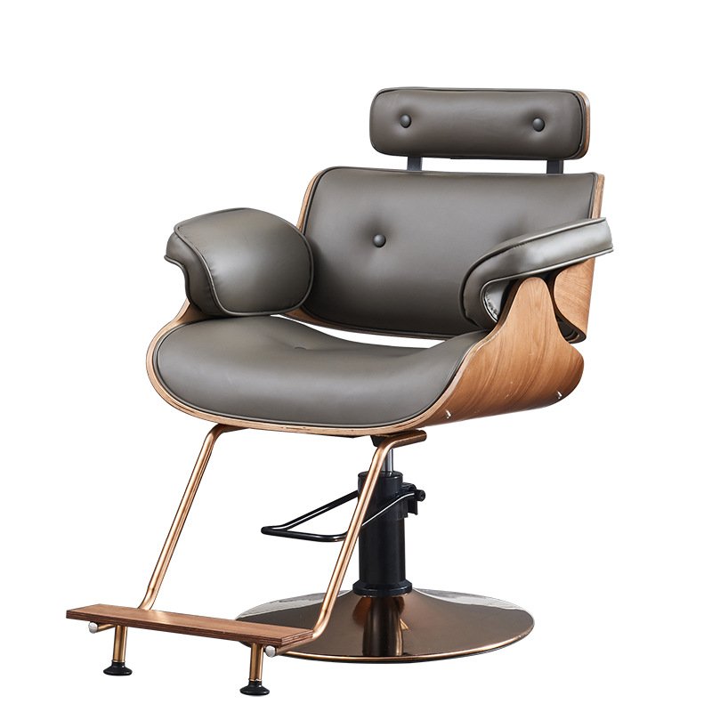 360 rotation barbershop salon furniture metal gold beauty up and down hair salon chair Professional hairdressing barber chairs