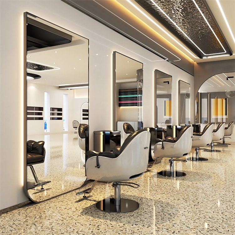 Diant Hair Salon High Quality Double Sided Styling Station Salon Furniture Smart Control Mirror Stations Luxury Salon Mirror