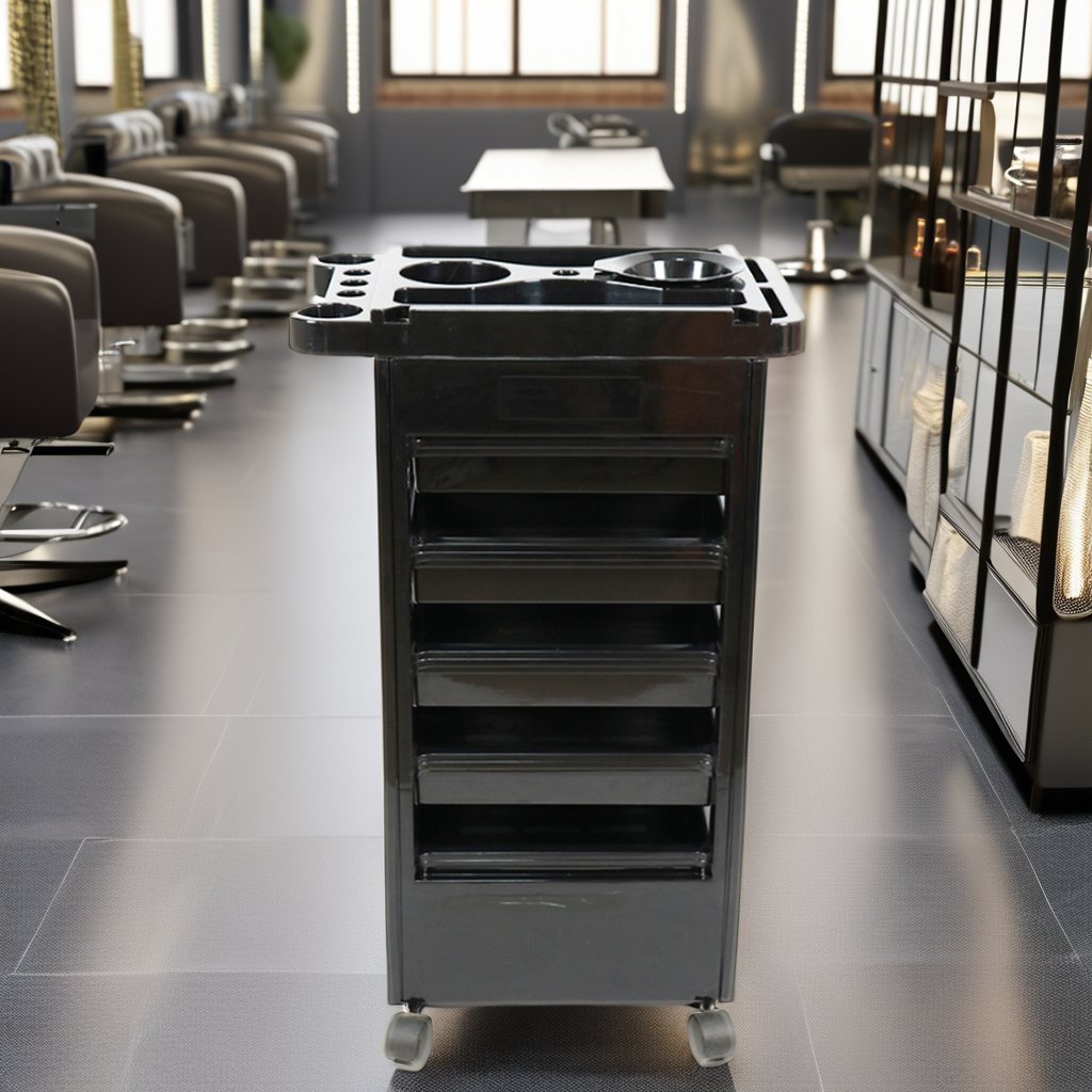2024 Professional Luxury Hair Salon Trolley Foldable Metal Plastic Wood with Iron Aluminium for Home Bedroom Apartment Hall Use