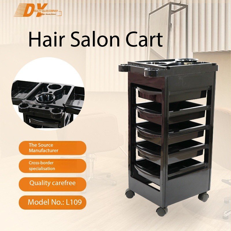 2024 Professional Luxury Hair Salon Trolley Foldable Metal Plastic Wood with Iron Aluminium for Home Bedroom Apartment Hall Use
