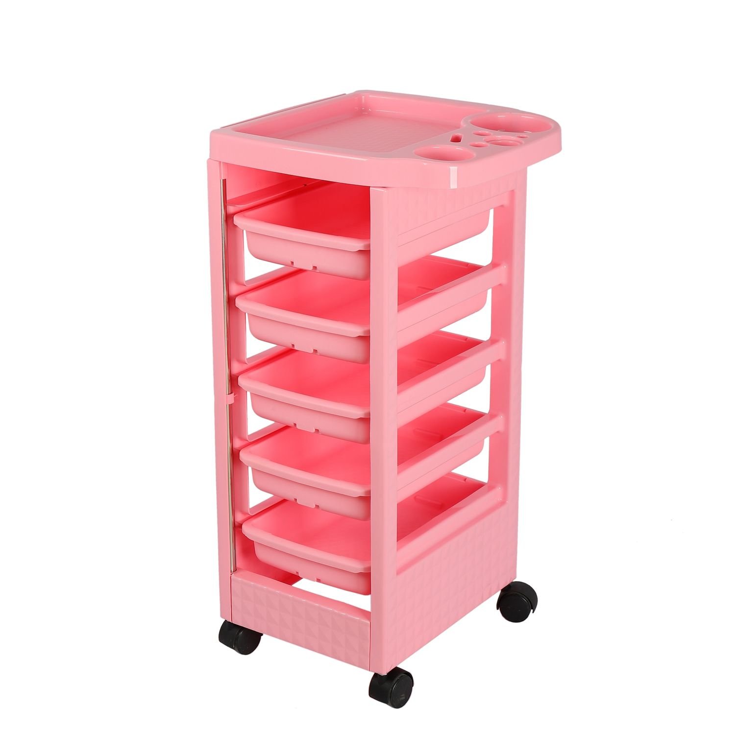 China factory supply Pink hair trolley salon for beauty salon hair trolley salon