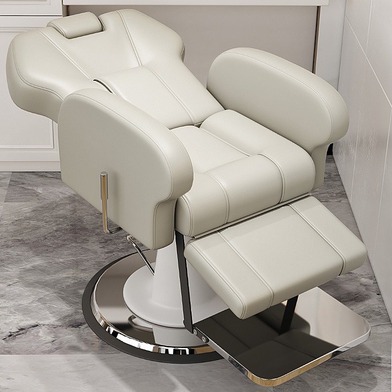 Professional Barber Chair with Adjustable Recline and Hydraulic Lift Modern