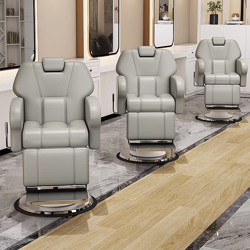 Professional Barber Chair with Adjustable Recline and Hydraulic Lift Modern