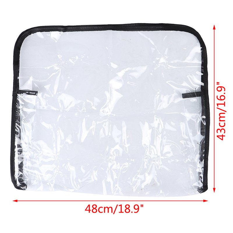 Beauty Salon Barber Chair Protective Cover Professional Barber Hairdressing Chair Back Cover Clear Black