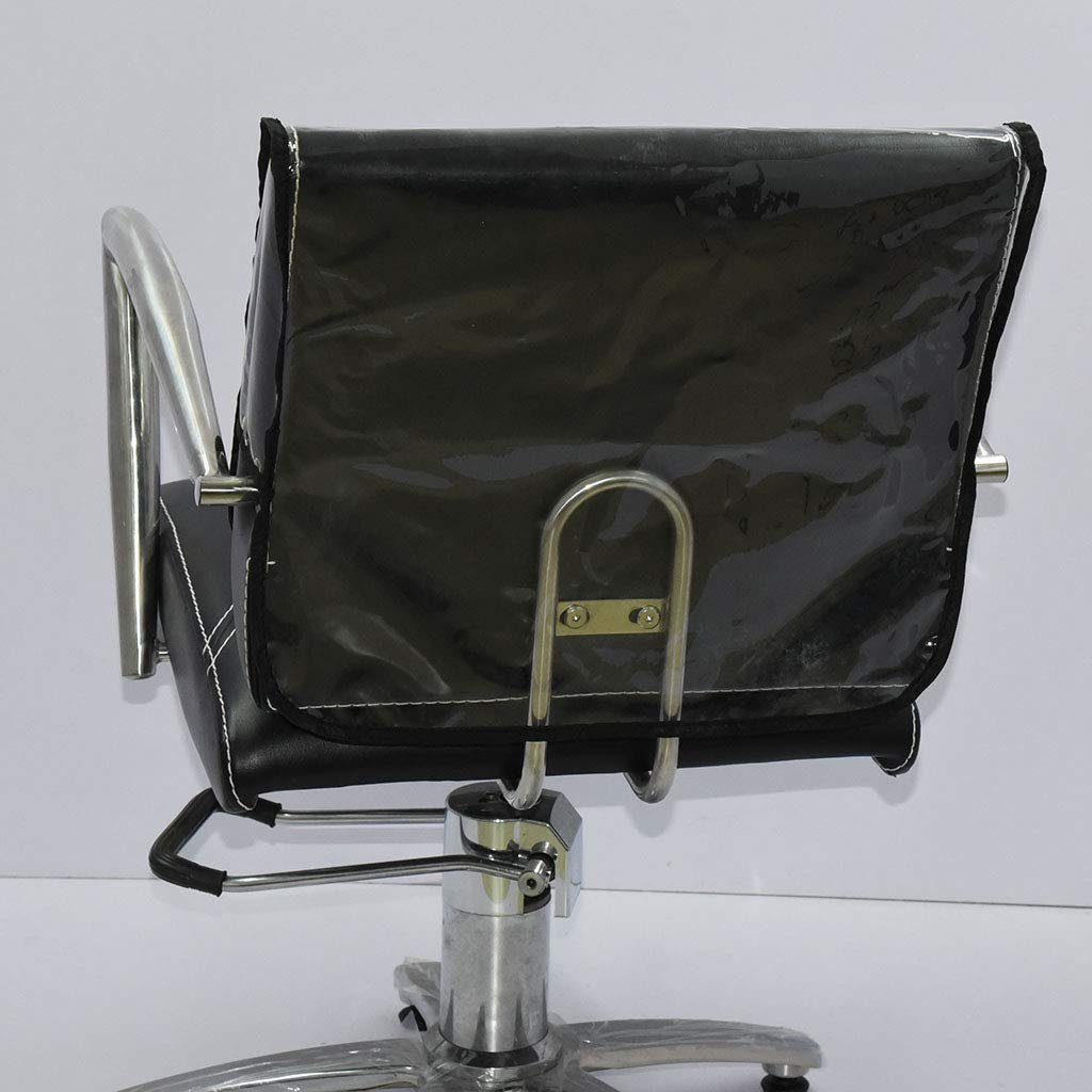 Beauty Salon Barber Chair Protective Cover Professional Barber Hairdressing Chair Back Cover Clear Black
