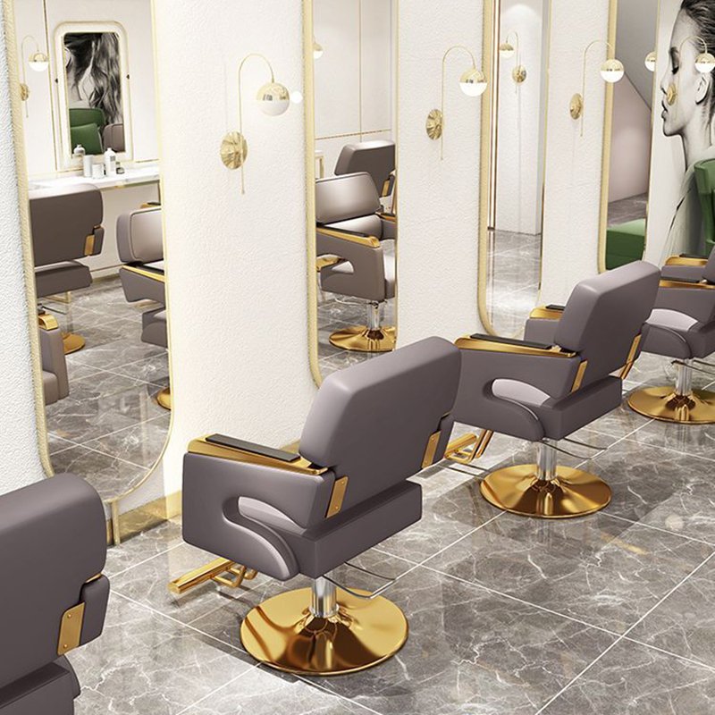 French Design Salon Barbershop Barber Chairs Hairdresser Used Men Hydraulic Barber Chairs