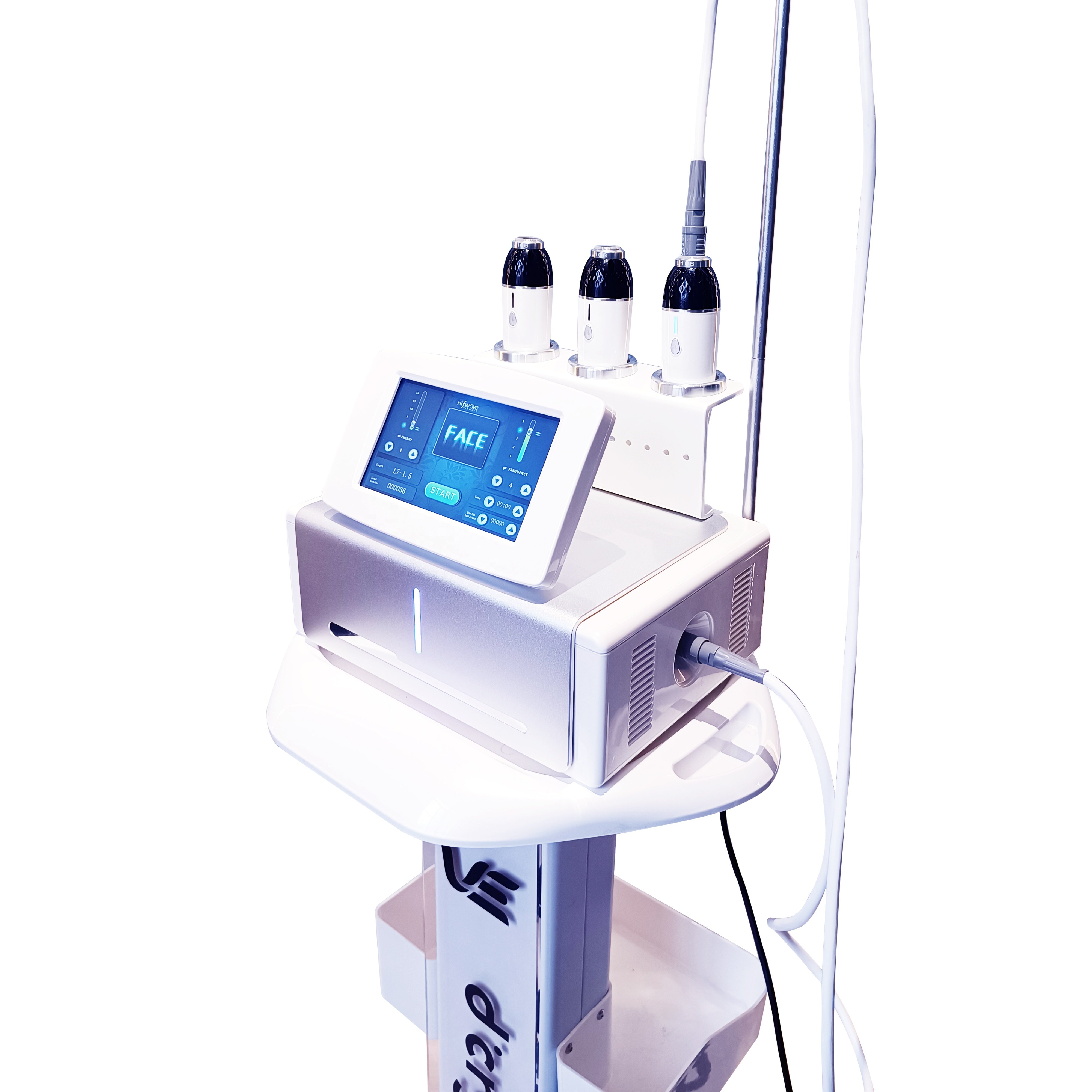 WEIYI 2022 White Salon Trolley Stand For Cavitation Beauty Machine Assembled Trolley Cart SPA