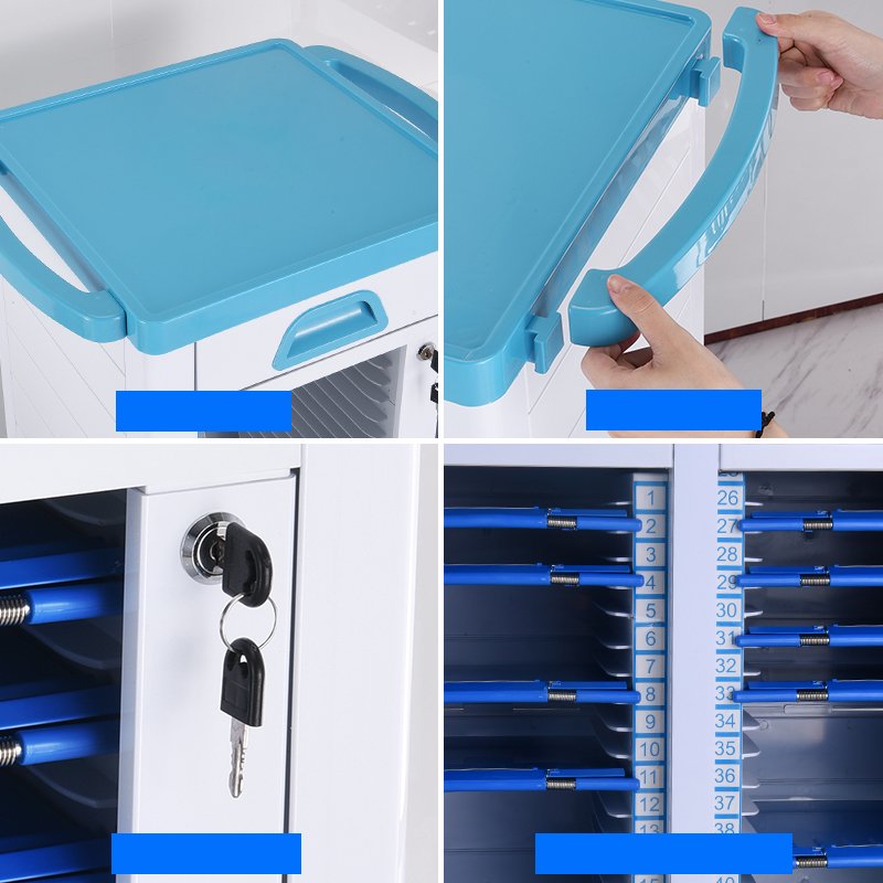 Detachable Medical Five Layer 201 Stainless Steel Movable Hospital Instruments Trolley Push Cart