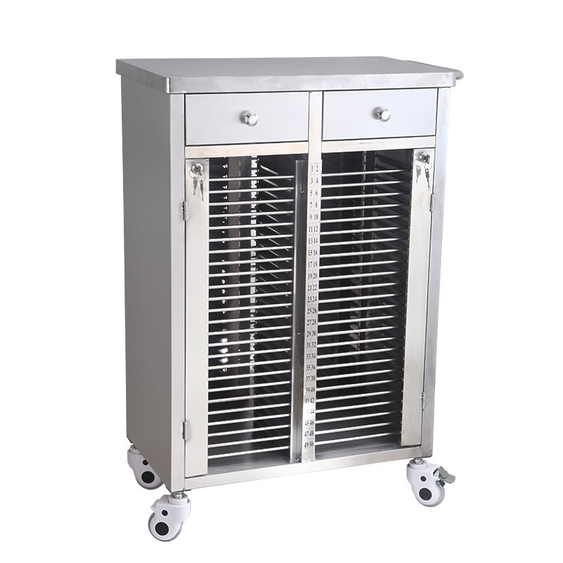 Detachable Medical Five Layer 201 Stainless Steel Movable Hospital Instruments Trolley Push Cart