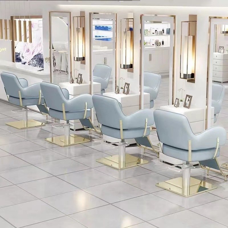 Fanrui Wholesale Barber Chair Simple Modern Barber Shop Net Red Hair Chair Hair Salon Can Still Raise Barber Chair