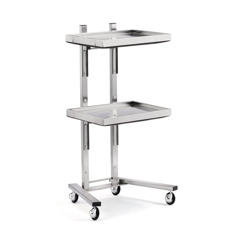 HICOMED High Quality Stainless Steel Salon Beauty Cart Foldable Multi-function Beauty Trolley