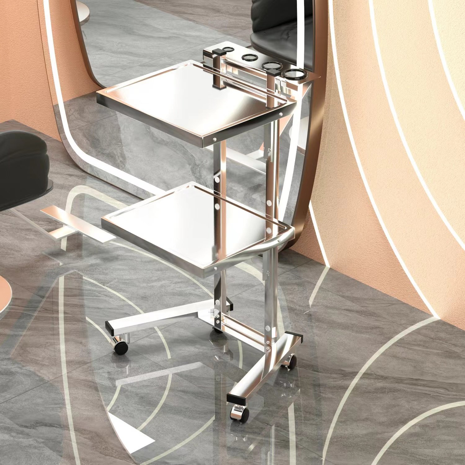 Mobile High-quality Hair Salon Styling Car Beauty Salon Tool Car Hair Salon Trolley