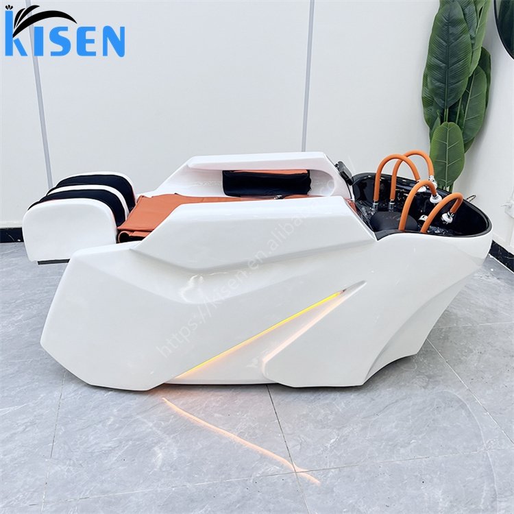 Kisen modern salon massage shampoo bed chair electric shampoo massage table for beauty hair salon spa with head therapay