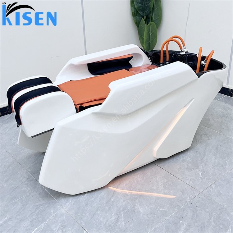 Kisen modern salon massage shampoo bed chair electric shampoo massage table for beauty hair salon spa with head therapay