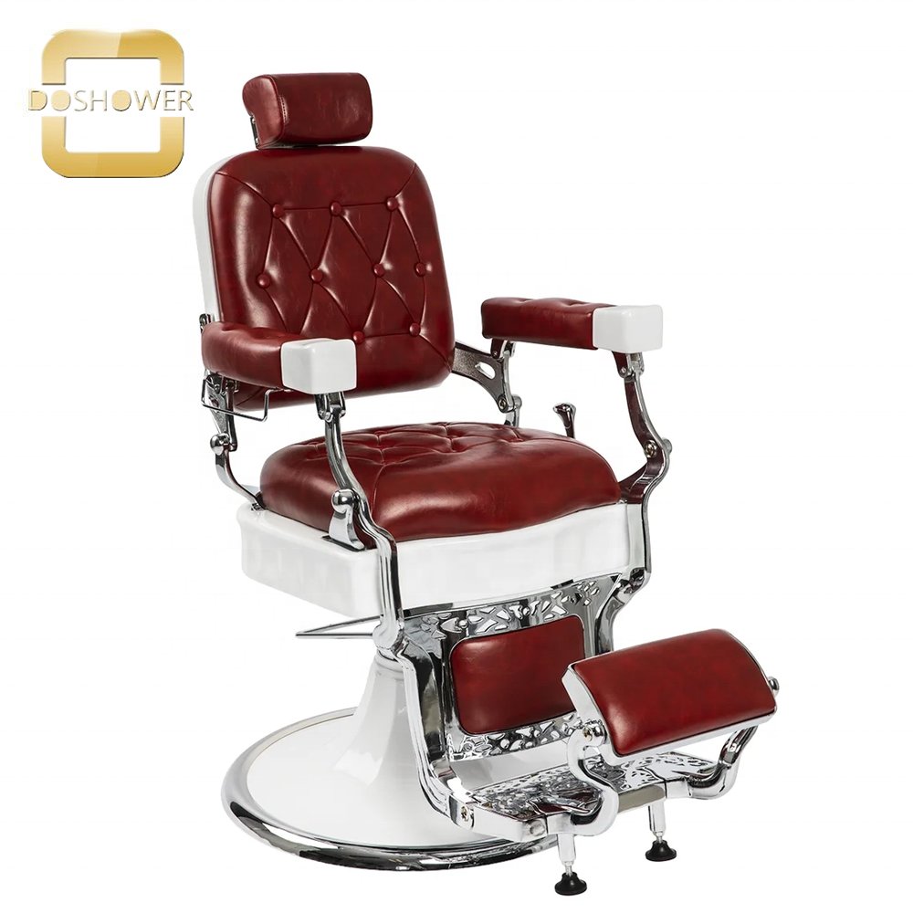 luxury barbershop vintage barber chair with barber chair elegant chrome accents for barber shop chair high quality
