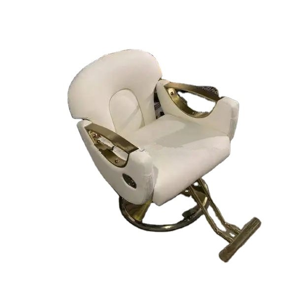 Barber Shop Reclinable Chair Hairdressing Chair Factory Direct Sale Stainless Steel Beauty Salon Furniture Modern Guangzhou Port