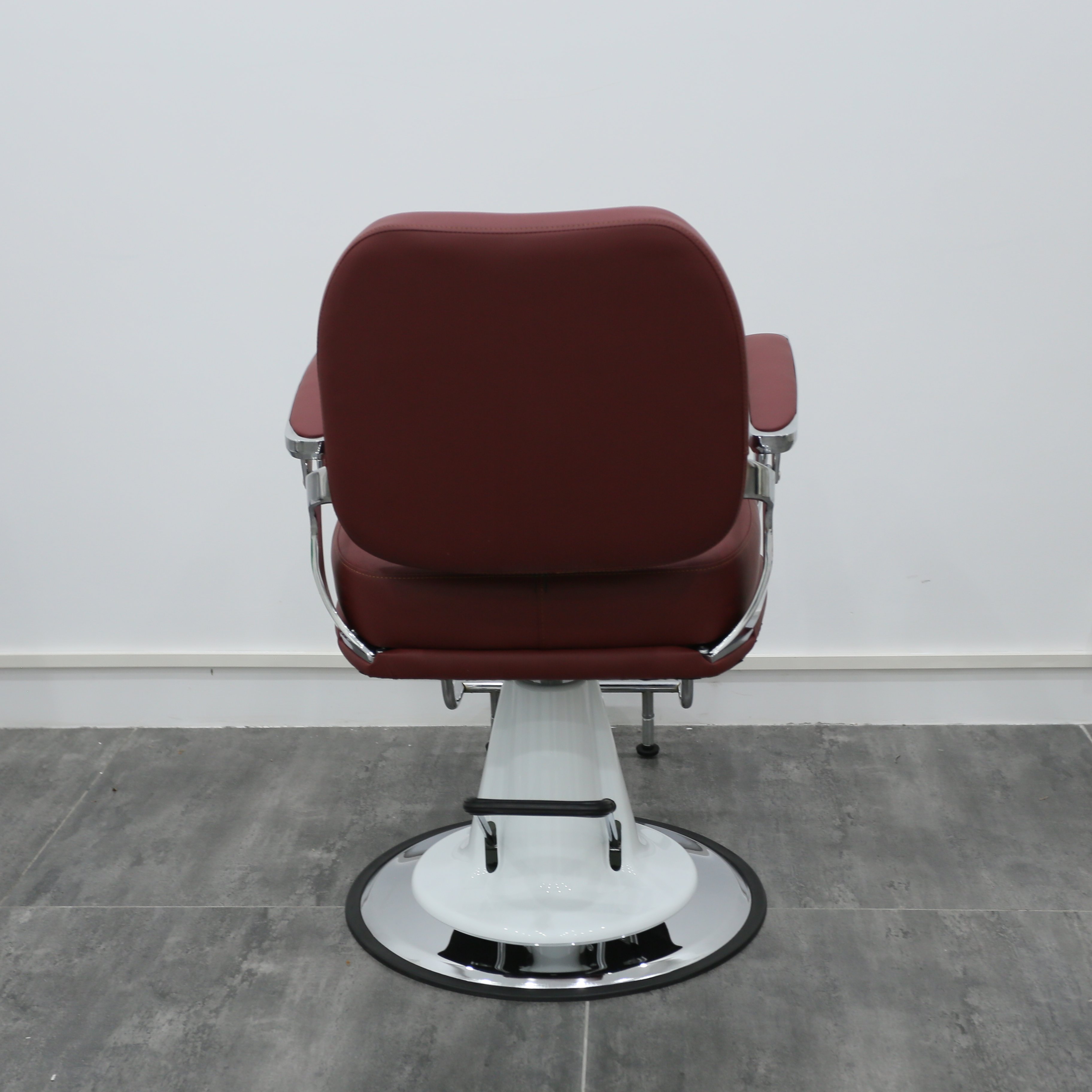 Salon Hair Styling Top Rating Vintage Reclining Barber Chairs Antique Durable Brown Gold Base Hair Barbershop Salon Furniture