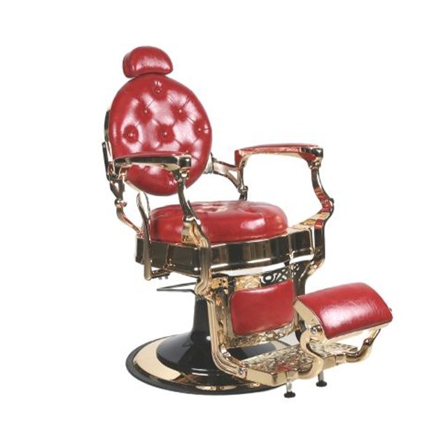 Brown heavy deauty vintage barber gold salon furniture