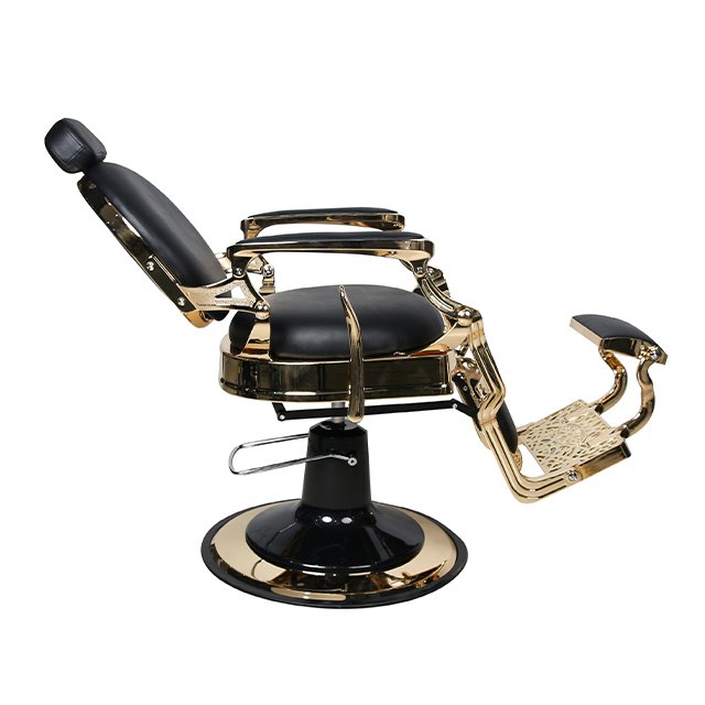 Brown heavy deauty vintage barber gold salon furniture