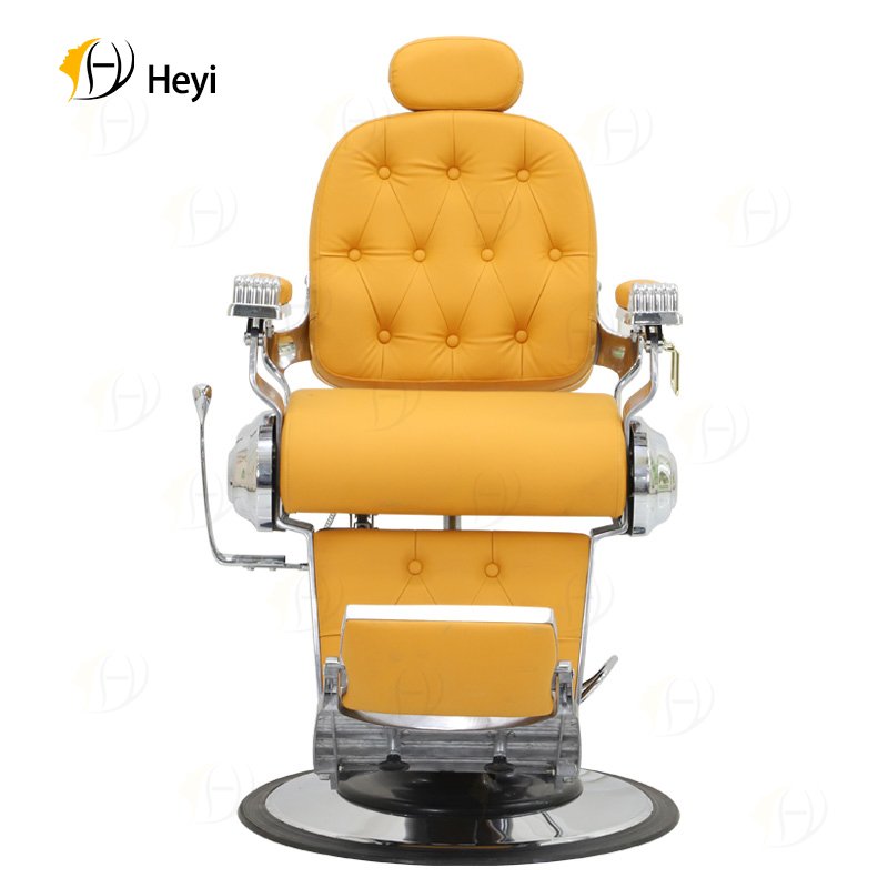 best selling orange black professional vintage hydraulic pump hair salon barber shop chair for men