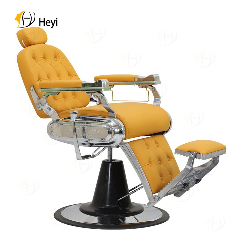 best selling orange black professional vintage hydraulic pump hair salon barber shop chair for men