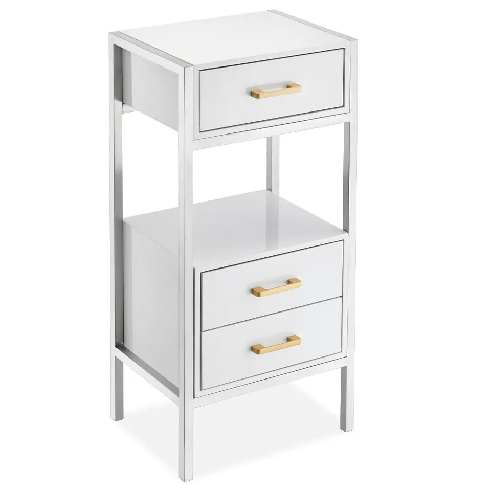 Hot Gold Barber Salon Trolley Plate Stainless Steel High Quality Salon Furniture Barber Cabinet Trolley