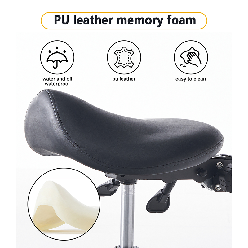 Adjustable Height Swivel Hairdressing Styling Hydraulic Barber Shop Hair Cut Stool Chair With Wheels
