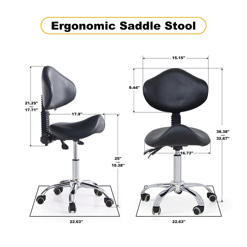 Adjustable Height Swivel Hairdressing Styling Hydraulic Barber Shop Hair Cut Stool Chair With Wheels