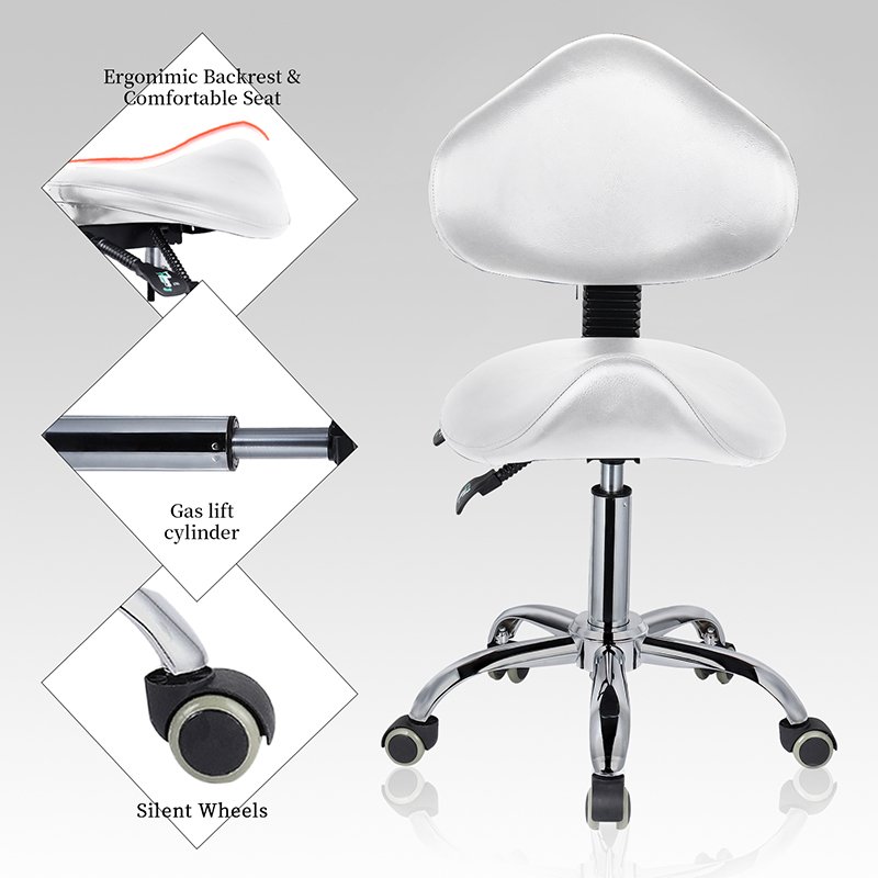 Adjustable Height Swivel Hairdressing Styling Hydraulic Barber Shop Hair Cut Stool Chair With Wheels