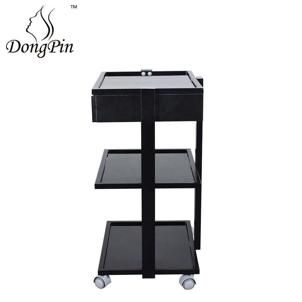 Salon hair equipment rolling trolley beauty salon cart for hairdressing