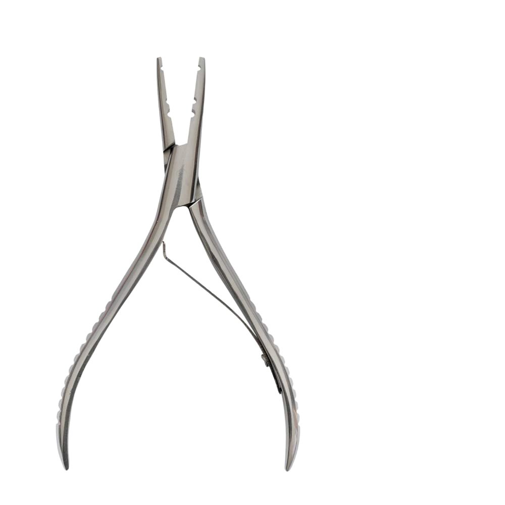 hair extension tool multi function silver linkies microring opener plier with 3 holes for hair extension removal