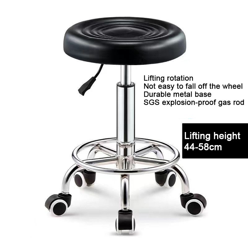 Modern Rotatable Bar Stool Bar Table Lift Chair Beauty Barber Chair Pulley Round Stool