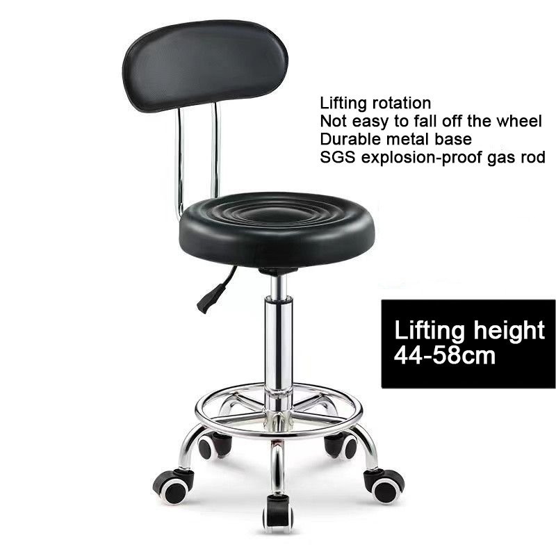 Modern Rotatable Bar Stool Bar Table Lift Chair Beauty Barber Chair Pulley Round Stool
